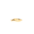 Organischer Goldring breit