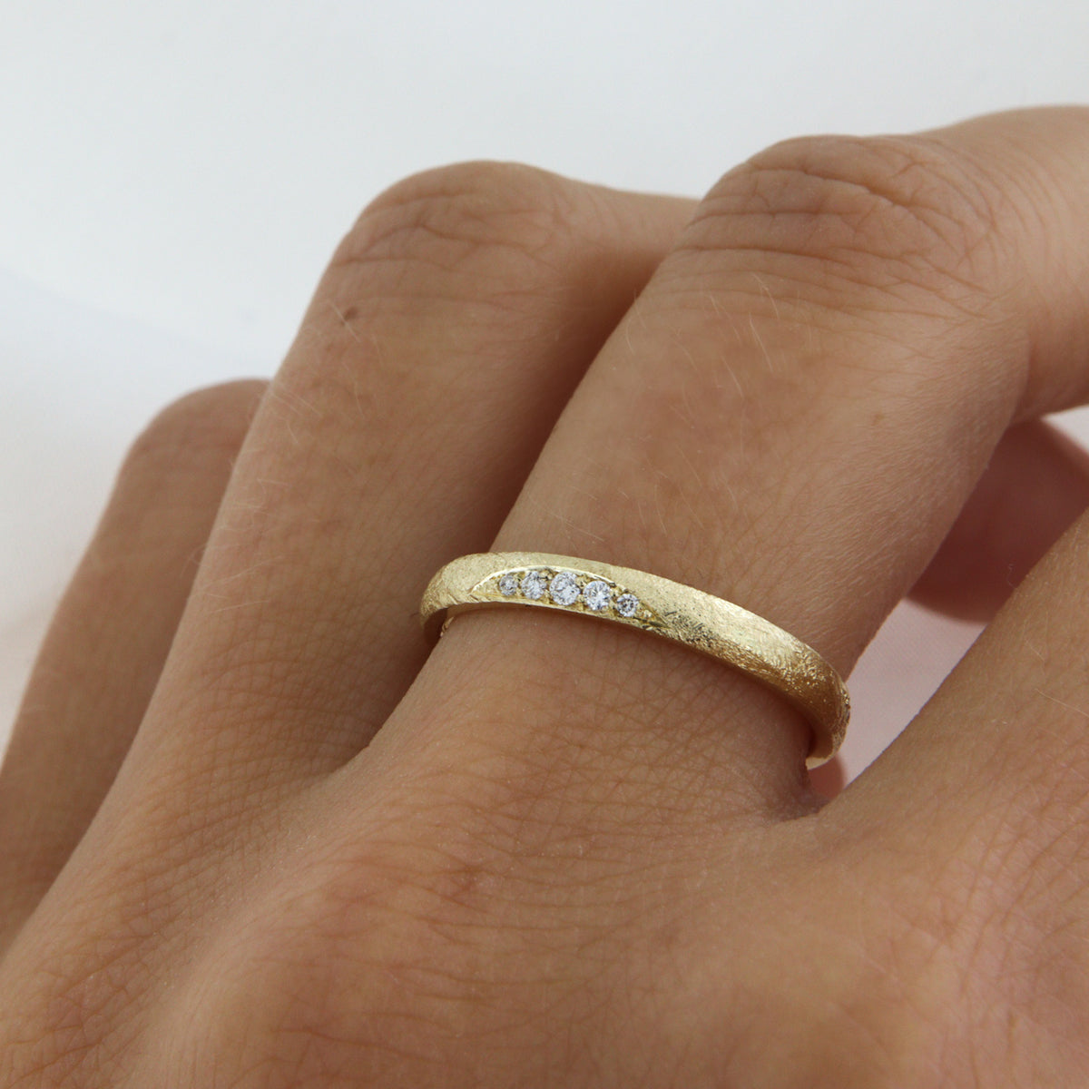 Rheingoldring mit 11 kanadischen Brillanten