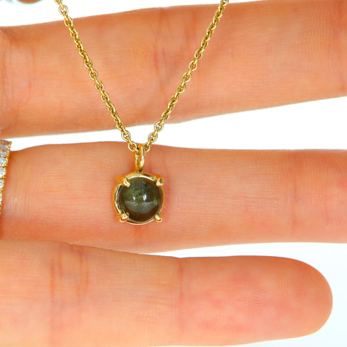 Blubble Turmalin Caboch Anhänger