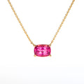 Gelbgold Rubellit Kette