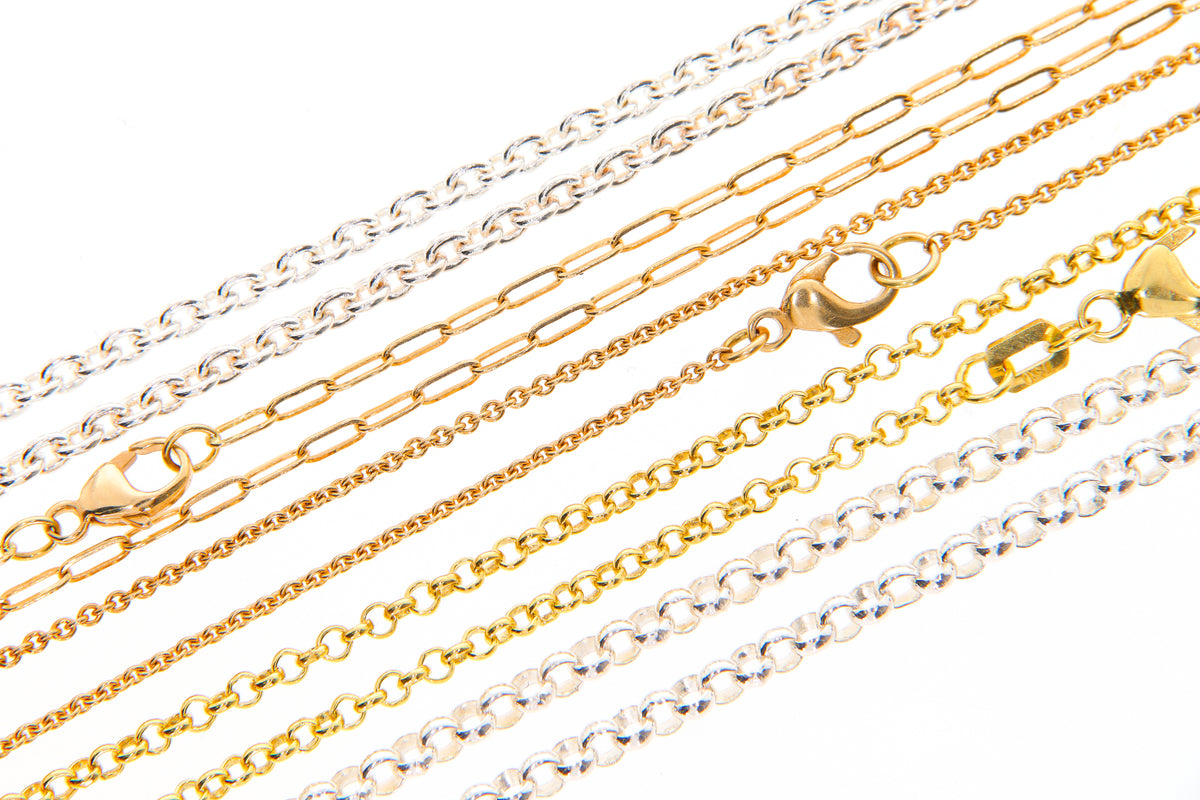 Ankercollier aus Gelbgold