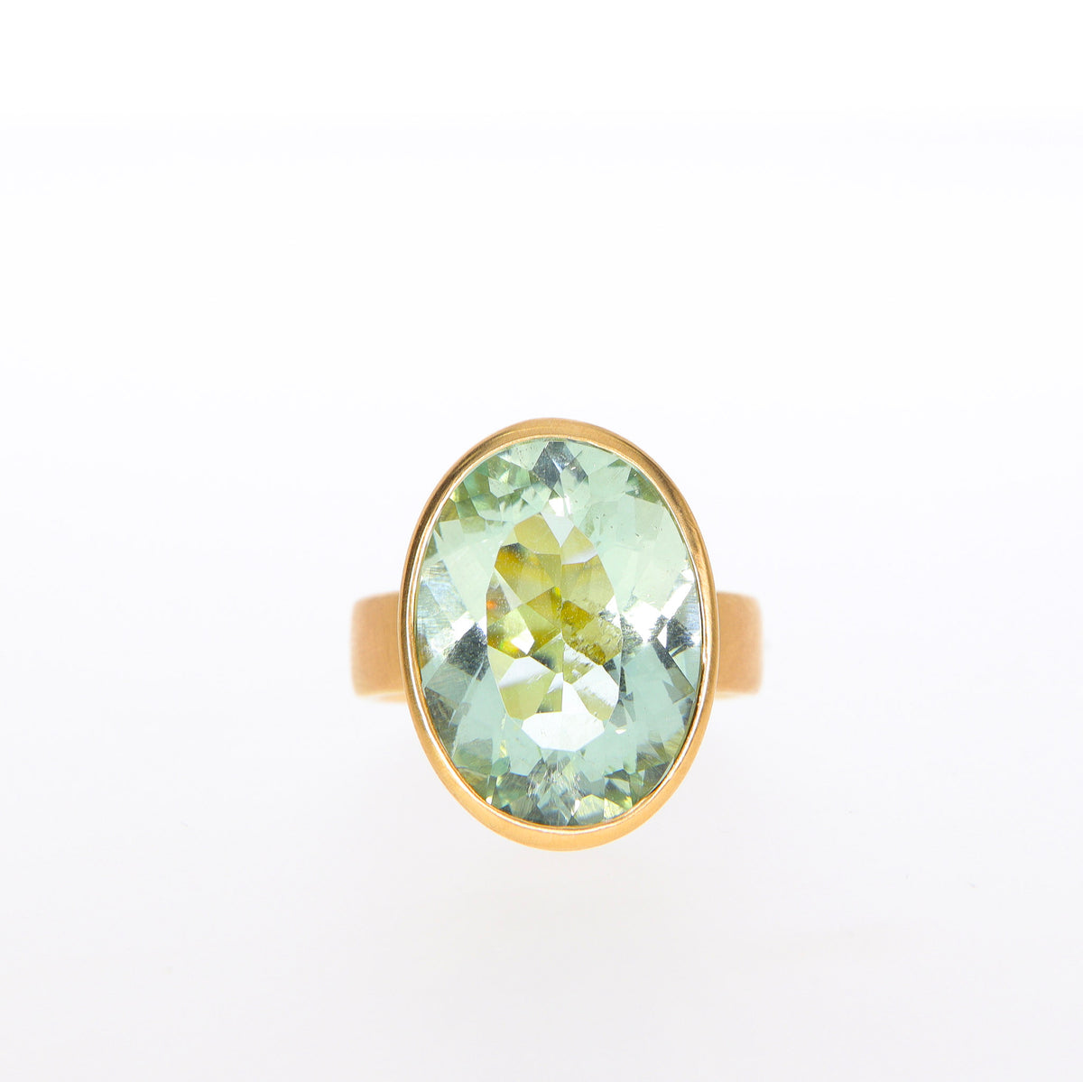 Goldring mit Aquamarin 11,54 ct