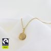Anhänger Fairtrade gold
