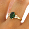 Turmalin Ring mit Brillanten
