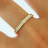 Memoirering Weißgoldring Weißgold aus dem Rhein Brillantring