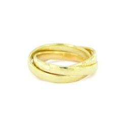 Dreierring Gelbgold Fairtrade-zertifizeirtes Gold