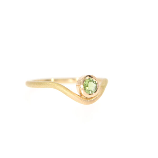 Geschwungener Verdelith Ring