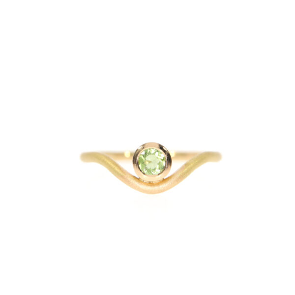 Geschwungener Verdelith Ring